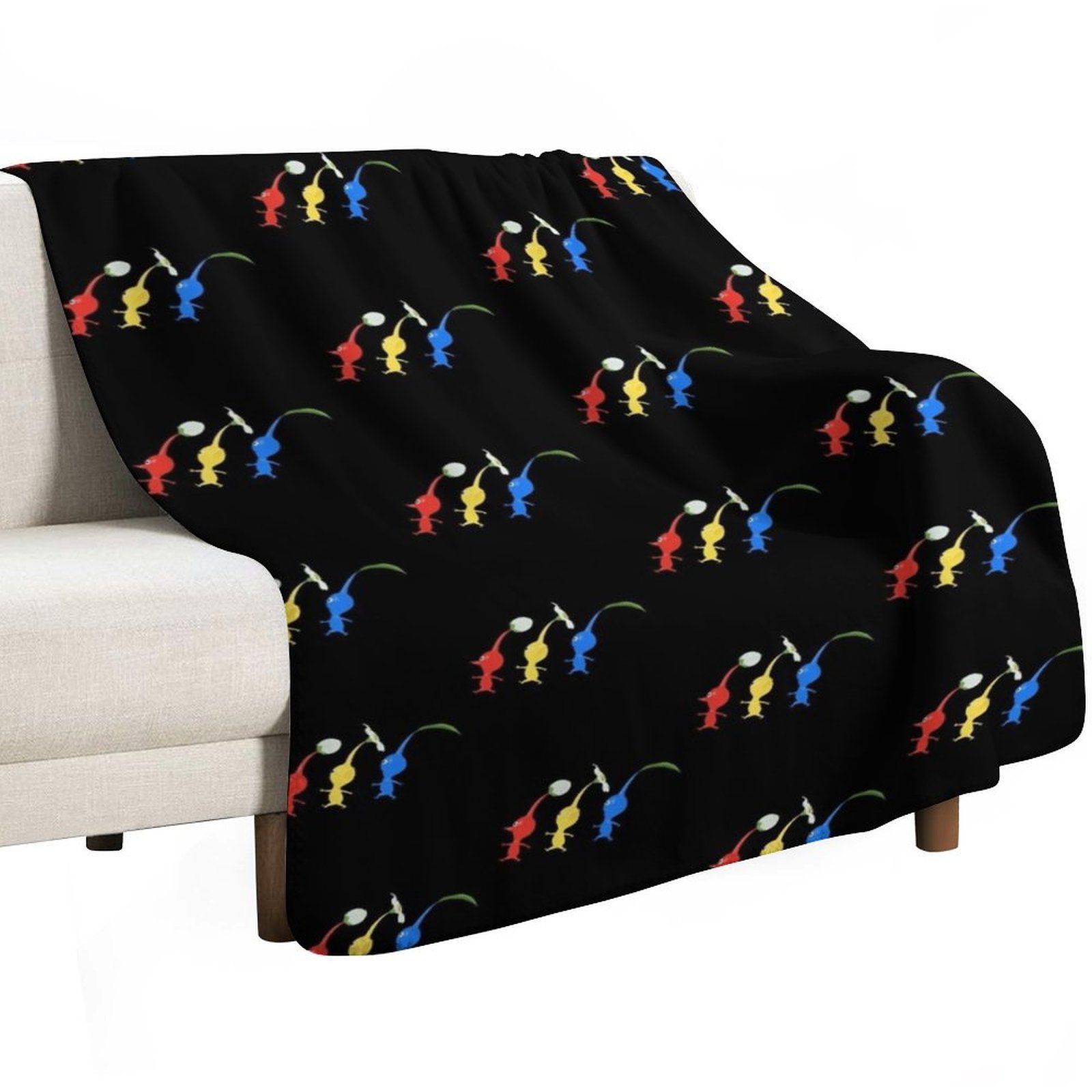 3 Pikmin Running Throw Blanket - Anime Cosplay Idea review and price